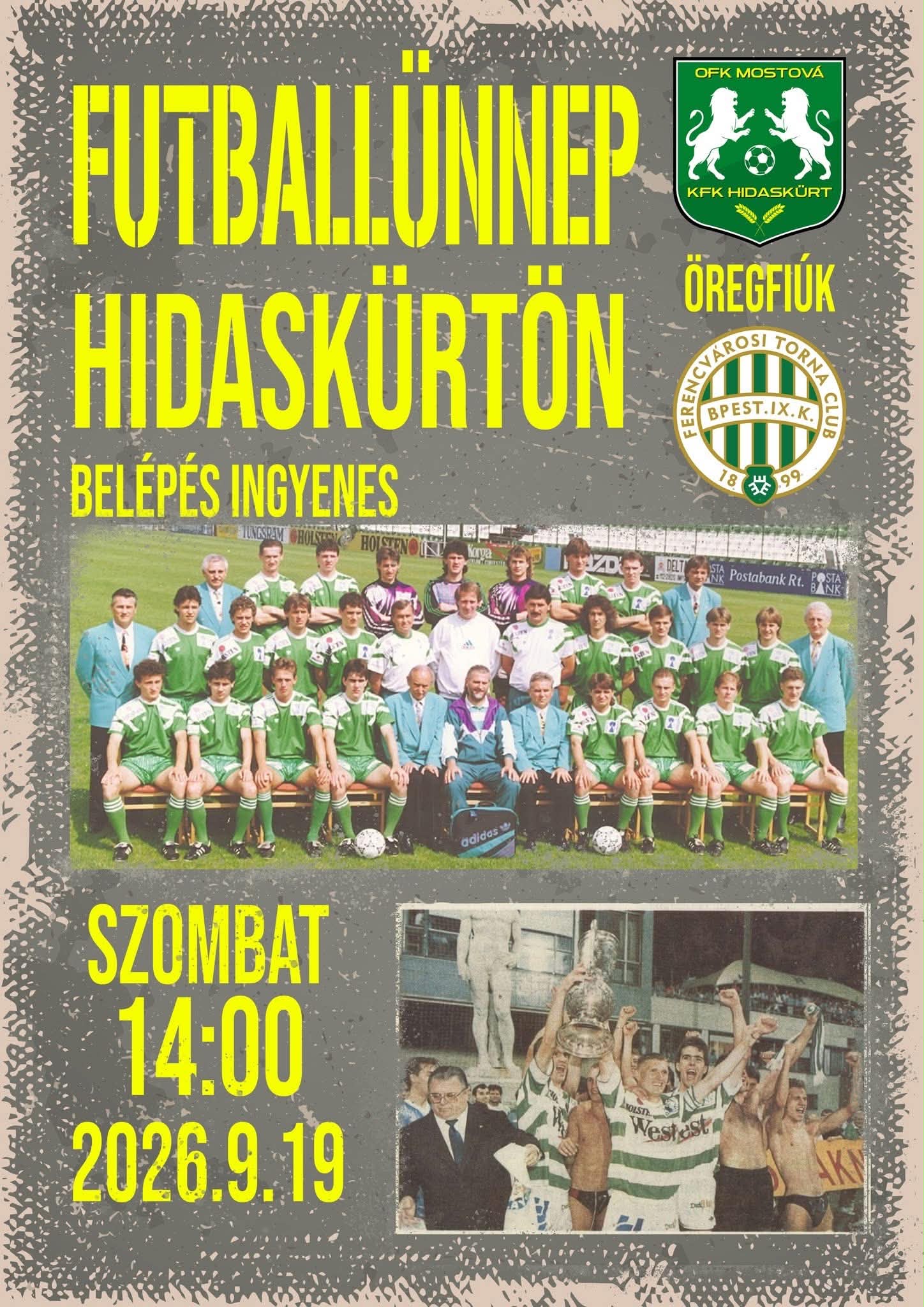 19.9.2026 - (OFK MOSTOVÁ) FUTBALLÜNNEP HIDASKÜRTÖN 2026